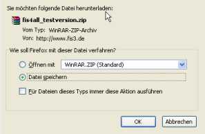 Dialog Downloadbestätigung