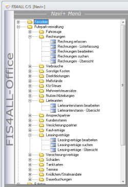 FIS4ALL - NAVI+-Menü
